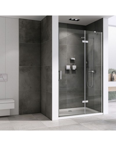 Душевая дверь Abber Zart 90 AG08090 профиль Хром стекло прозрачное