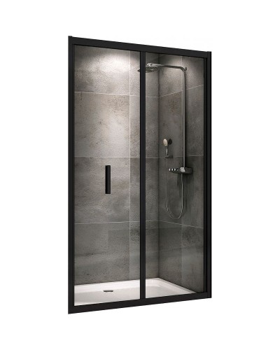Душевая дверь Abber Sonnenstrand 90 AG07090B профиль Черный стекло прозрачное