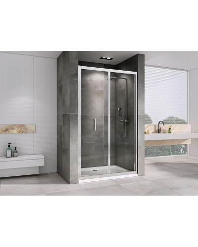 Душевая дверь Abber Sonnenstrand 100 AG07100 профиль Хром стекло прозрачное