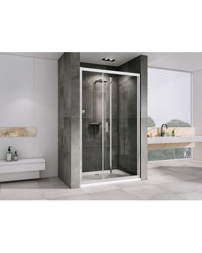 Душевая дверь Abber Sonnenstrand 100 AG07100 профиль Хром стекло прозрачное