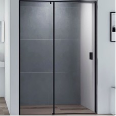 Душевая дверь Cezares Urban 100 URBAN-B-12-100-C-NERO профиль Черный матовый стекло прозрачное