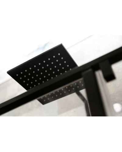 Душевая дверь Cezares Urban 110 URBAN-B-12-110-C-NERO профиль Черный матовый стекло прозрачное