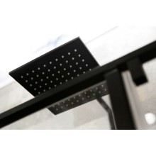 Душевая дверь Cezares Urban 120 URBAN-B-12-120-C-NERO профиль Черный матовый стекло прозрачное