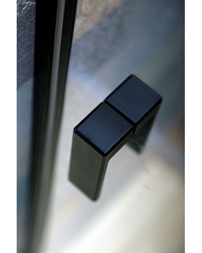 Душевая дверь Cezares Urban 130 URBAN-B-12-130-C-NERO профиль Черный матовый стекло прозрачное