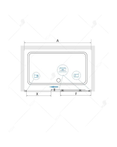 Душевая дверь RGW Classic CL-14 110 32091411-11 профиль Хром стекло прозрачное