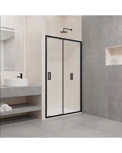 Душевая дверь RGW Passage PA-016B 120 350801612-14 профиль Черный стекло прозрачное