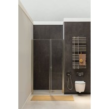 Душевая дверь Allen Brau Priority 140 3.31035.BA профиль Серебро браш стекло прозрачное