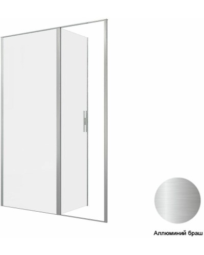 Душевая дверь Allen Brau Priority 140 3.31035.BA профиль Серебро браш стекло прозрачное