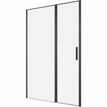 Душевая дверь Allen Brau Priority 140 3.31036.BBA профиль Черный браш стекло прозрачное