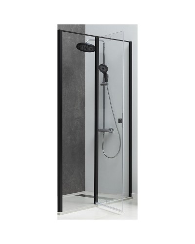 Душевая дверь Allen Brau Priority 140 3.31036.BBA профиль Черный браш стекло прозрачное