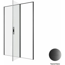 Душевая дверь Allen Brau Priority 140 3.31036.BBA профиль Черный браш стекло прозрачное