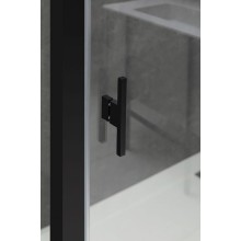 Душевая дверь Allen Brau Priority 140 3.31036.BBA профиль Черный браш стекло прозрачное