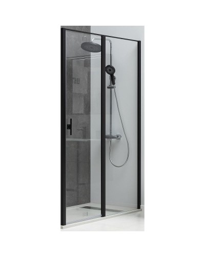 Душевая дверь Allen Brau Priority 160 3.31039.BBA профиль Черный браш стекло прозрачное