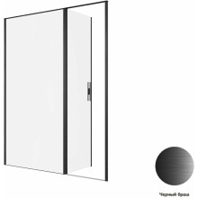 Душевая дверь Allen Brau Priority 160 3.31039.BBA профиль Черный браш стекло прозрачное
