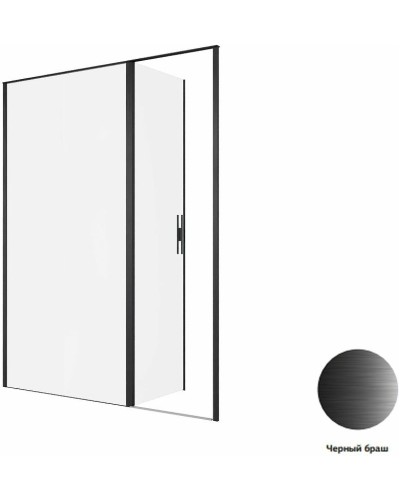 Душевая дверь Allen Brau Priority 160 3.31039.BBA профиль Черный браш стекло прозрачное
