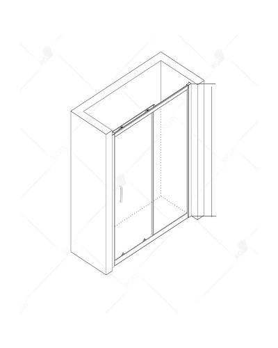 Душевая дверь RGW Classic CL-14B 120 32091412-14 профиль Черный стекло прозрачное