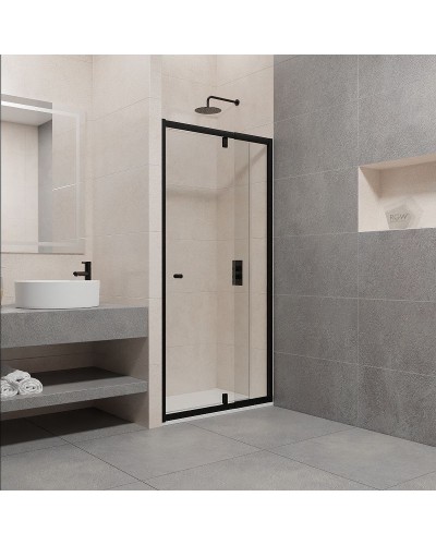Душевая дверь RGW Passage PA-02B NEW 80 41080208-14 профиль Черный стекло прозрачное