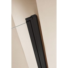 Душевая дверь Cezares Eco 70 ECO-O-B-1-70-C-NERO профиль Черный матовый стекло прозрачное