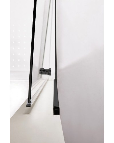 Душевая дверь Cezares Eco 70 ECO-O-B-1-70-C-NERO профиль Черный матовый стекло прозрачное