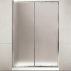 Душевая дверь BelBagno Uno 145 UNO-BF-1-145-P-Cr профиль Хром стекло рифленое