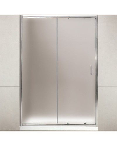 Душевая дверь BelBagno Uno 145 UNO-BF-1-145-P-Cr профиль Хром стекло рифленое