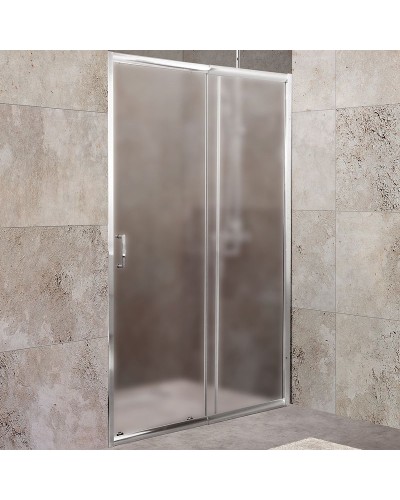 Душевая дверь BelBagno Unique 135 UNIQUE-BF-1-120/135-P-Cr профиль Хром стекло рифленое