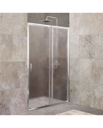 Душевая дверь BelBagno Unique 135 UNIQUE-BF-1-120/135-P-Cr профиль Хром стекло рифленое