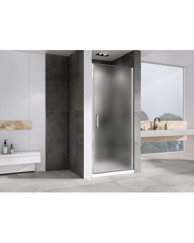 Душевая дверь Abber Sonnenstrand 90 AG04090M профиль Хром стекло матовое