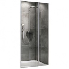 Душевая дверь Abber Sonnenstrand 130 AG04130S профиль Хром стекло прозрачное