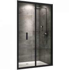 Душевая дверь Abber Sonnenstrand 100 AG07100B профиль Черный стекло прозрачное