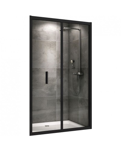 Душевая дверь Abber Sonnenstrand 100 AG07100B профиль Черный стекло прозрачное