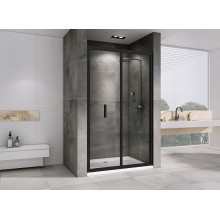 Душевая дверь Abber Sonnenstrand 100 AG07100B профиль Черный стекло прозрачное