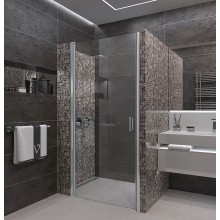 Душевая дверь Veconi Vianno VN-43S 90 VN43S-90-01-C5 профиль Хром стекло прозрачное