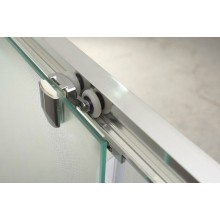 Душевая дверь BelBagno Uno 110 UNO-195-BF-1-110-CH-CR профиль Хром стекло шиншилла