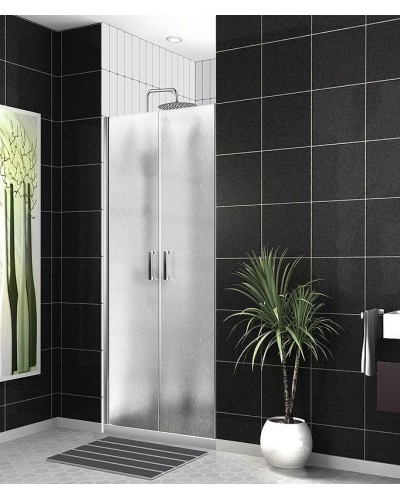 Душевая дверь BelBagno Uno 100 UNO-B-2-100-CH-Cr профиль Хром стекло шиншилла