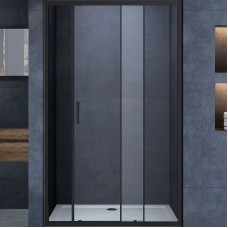 Душевая дверь Vincea Alpha 120 VDS-3AL120CLB профиль Черный стекло прозрачное