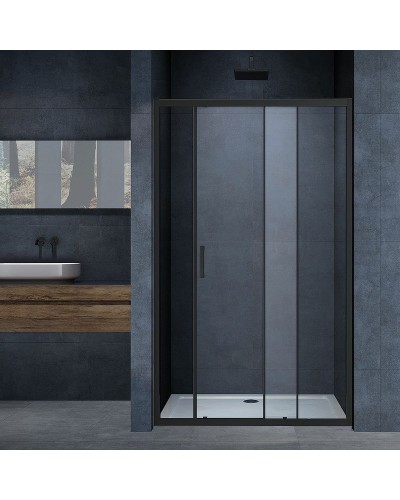 Душевая дверь Vincea Alpha 120 VDS-3AL120CLB профиль Черный стекло прозрачное