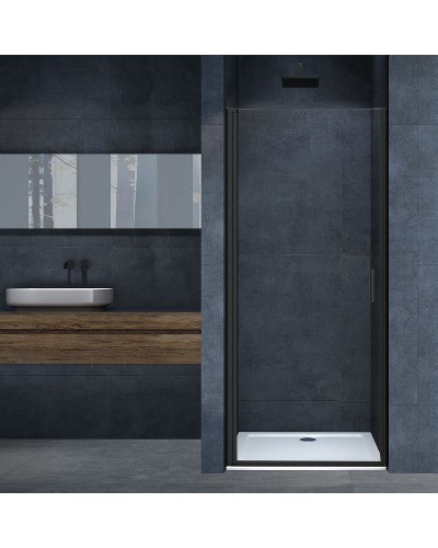 Душевая дверь Vincea Alpha 90 VDP-3AL900CLB профиль Черный стекло прозрачное