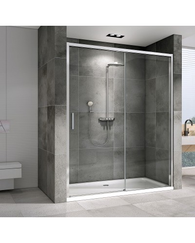 Душевая дверь Abber Komfort 150 AG93150 профиль Хром стекло прозрачное