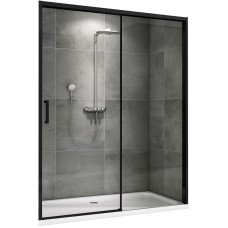 Душевая дверь Abber Komfort 170 AG93170B профиль Черный стекло прозрачное