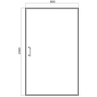 Душевая дверь 80 см Bravat Drop BD080.4110A прозрачное