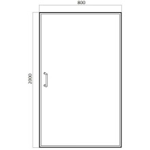 Душевая дверь 80 см Bravat Drop BD080.4110A прозрачное