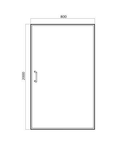 Душевая дверь 80 см Bravat Drop BD080.4110A прозрачное