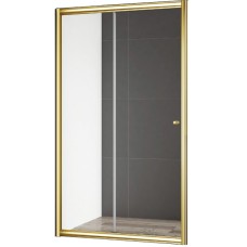 Душевая дверь Cezares Gubileo 140 GIUBILEO-BF-1-140-C-G профиль Золото стекло прозрачное