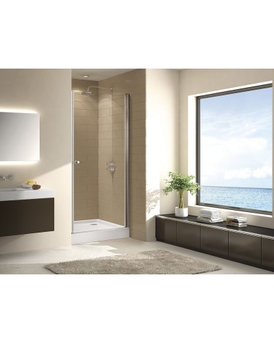 Душевая дверь Cezares Eco 90 ECO-O-B-1-90-C-Cr профиль Хром стекло прозрачное