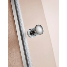 Душевая дверь в нишу Cezares ECO-O-B-2-90-P-Cr профиль Хром стекло рифленое