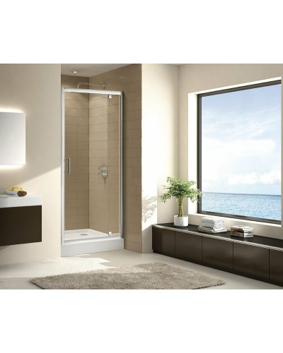 Душевая дверь Cezares Eco 80 ECO-O-BA-1-80-C-Cr профиль Хром стекло прозрачное