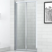 Душевая дверь в нишу Cezares Eco BS-90 профиль Хром стекло прозрачное