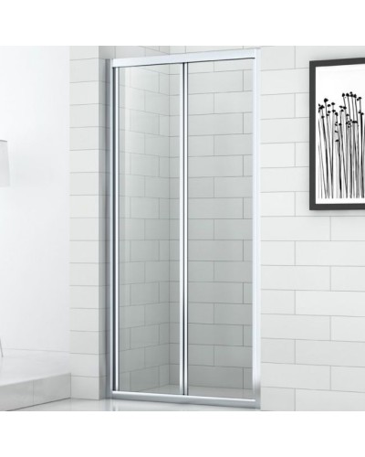 Душевая дверь в нишу Cezares Eco BS-90 профиль Хром стекло прозрачное