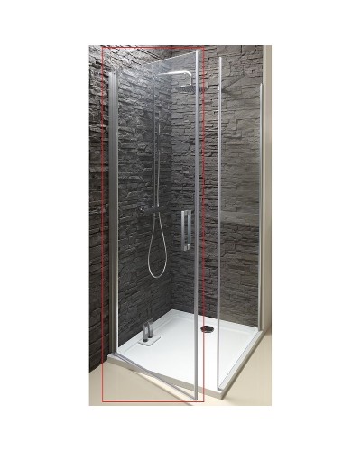 Душевая дверь Jacob Delafon Contra 120 E22T121-GA профиль Хром стекло прозрачное